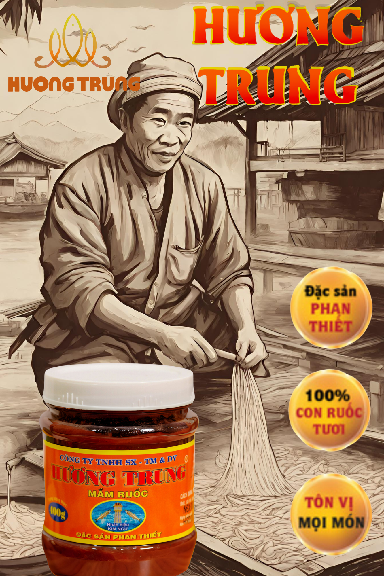 Mắm Ruốc Hương Trung hủ 400g